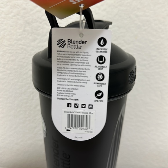 Black Blender Bottle - Classic 28oz. NWT - Picture 6 of 6